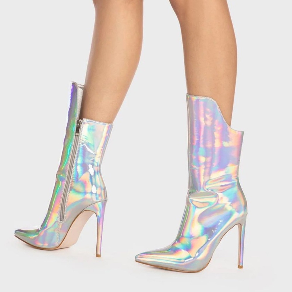 Azalea wang holographic Boots
